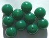 10 17mm Milky Dark Green Vintage Acrylics